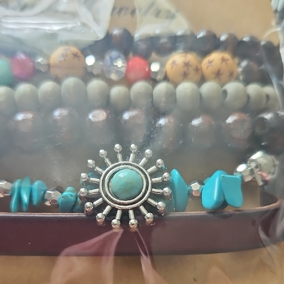 Bohemian Beaded Bracelet Set - Multicolor - Picture 2 of 2